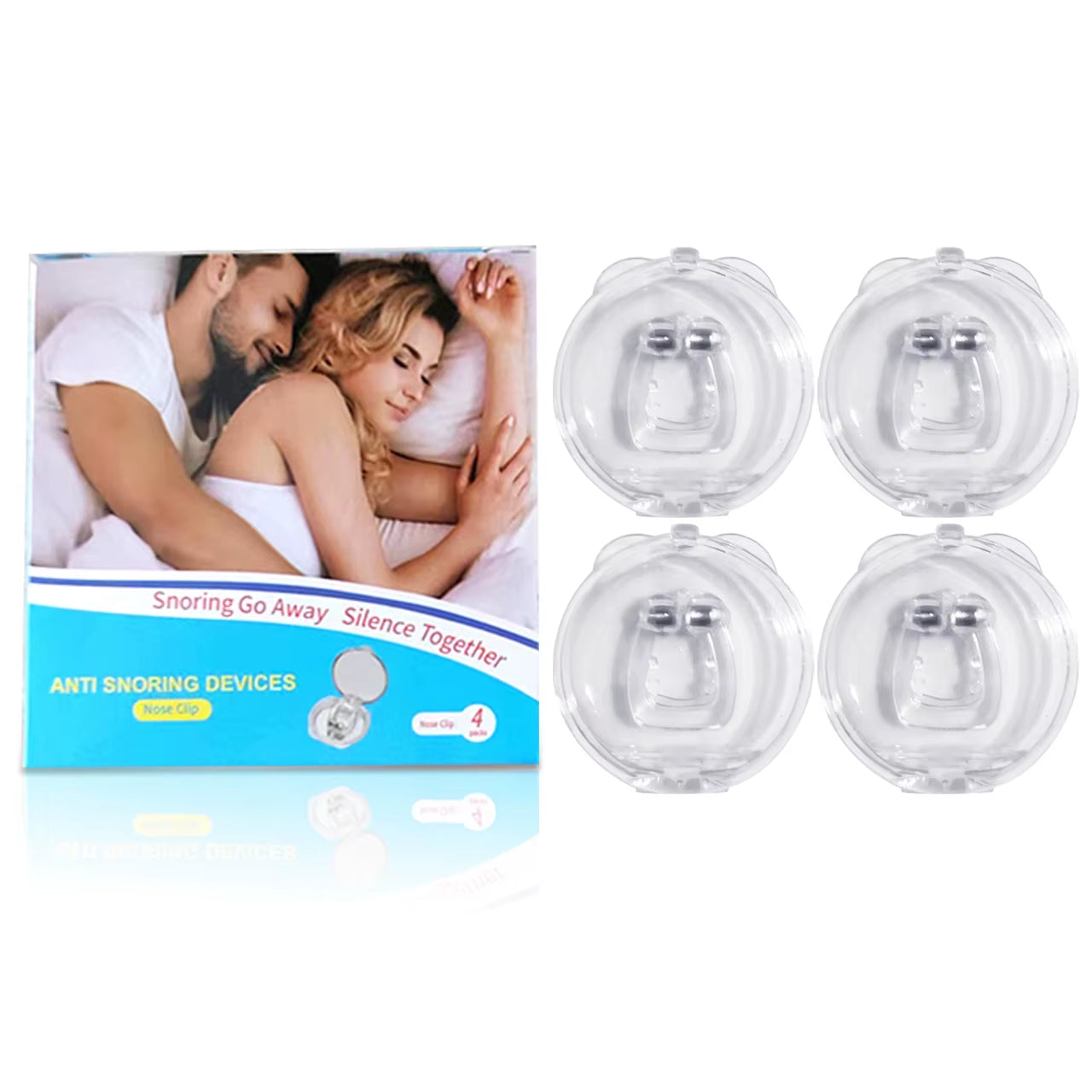 Anti Snoring Device to Stop Snoring Nose Clip for Easy Breathing Improvement Sleep Assistance Apnea 1Pc 2Pc 4Pc 6Pc 8Pc at Night